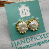 Lexi Mother of Pearl Rhinestone Earring 