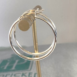 The Classic Sterling Silver 40MM Hoop - a Little Thicker 