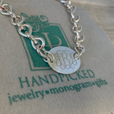 Top Selling Oval Monogram Link Necklace 