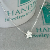 Star Sterling Silver Choker Length Necklace ~ You Are a Star