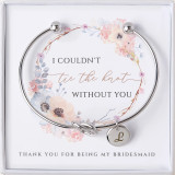 Custom Monogram Bridesmaid Bracelet, Bridal Party Gifts from HandPicked
