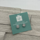 Gorgeous Square Sterling Silver 7x7 CZ Stud Earrings