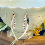 Jesus Fish Sterling Silver Artisan Earrings 