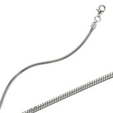 The Bold 2.1mm Snake Chain in Sterling Silver 