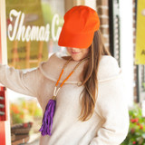 HandPicked Monogram Baseball Cap - Orange