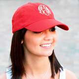 HandPicked Monogram Baseball Cap - Red