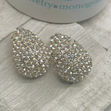 Pave Sparkle Teardrop Fashion Earrings  - Gold