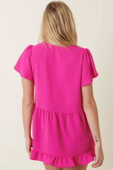 Baby Doll Top in Pink Air Flow 