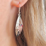 Leaf Dangle Sterling Silver Earring
