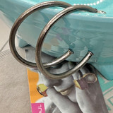 Sheila Fajl Petite Everybody's Favorite Hoop - Gun Metal