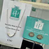 USC Morse Code Necklace - HP Exclusive Sterling Silver Design