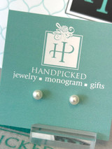 4.5mm Pearl Stud Earrings