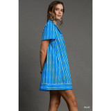 Organic Striped Mini Dress 