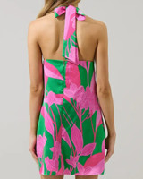 Halter Blosom Printed Mini Dress