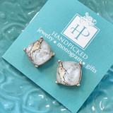 Marbled Fashion Stud Earrings