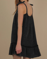 Tie Shoulder Gauze Mini Dress
