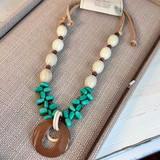 Tagua Turquoise & Ivory Statement Necklace