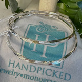 Stacking Sterling Silver 2mm Bangle Bracelet (sold separately)