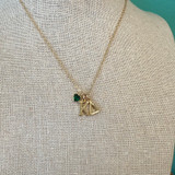 Custom Sorority Gold Charm Necklace