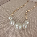 Oversized Pearl Costume Necklace