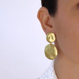 Gold Disc Clip Earring Gold Disc Clip Earring