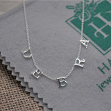 Initial Station Cutout Necklace  Initial Station Cutout Necklace