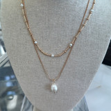 Pearl Layered Fashion Necklace