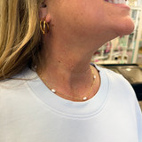 Freshwater Pearl Necklace – 14K Gold Plated Sterling Silver