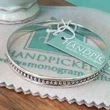 Beaded Detail Artisan Bangle Sterling Silver Bracelet