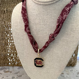 Restocked!  South Carolina Gamecock Scarf Necklace 