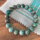 African Turquoise Semi Precious Stone Bracelet