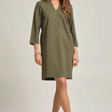 Sheath Magic Stretch Dress - Olive