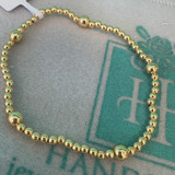 3mm with 5mm Accent Bead Bracelet  3mm with 5mm Accent Bead Bracelet