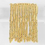 3mm with 5mm Accent Bead Bracelet  3mm with 5mm Accent Bead Bracelet