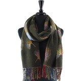 Chic Ginkgo Reversible Luxury Feel Scarf Chic Ginkgo Reversible Luxury Feel Scarf