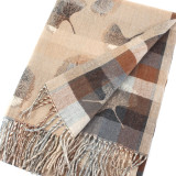 Chic Ginkgo Reversible Luxury Feel Scarf Chic Ginkgo Reversible Luxury Feel Scarf