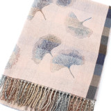 Chic Ginkgo Reversible Luxury Feel Scarf Chic Ginkgo Reversible Luxury Feel Scarf