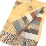 Chic Ginkgo Reversible Luxury Feel Scarf Chic Ginkgo Reversible Luxury Feel Scarf