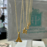Order Now! Gold Single Letter Initial Necklace