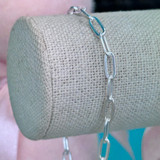 Sterling Paperclip Bracelet - 3.6mm 