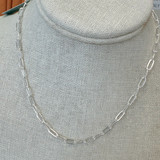 Sterling Paperclip Chain Necklace - 3.6mm 