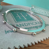 Beaded 5mm Sterling Silver Bangle 