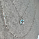 "You Are Blessed" Cross Necklace - Sterling