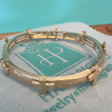 Cross Stretch Bangle Bracelet