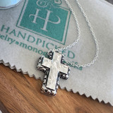 Bubble Cross Pendant Fashion Necklace