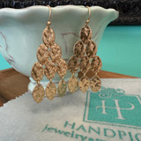 Gold Chandelier Fashion Earrings