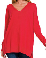 Simply Red Front Seam Sweater
