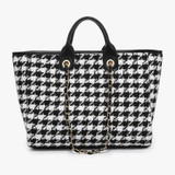 Satchel Tote with Chain & Double Strap