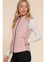 Piped Quilted Monogram Vest