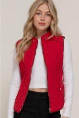 Piped Quilted Monogram Vest